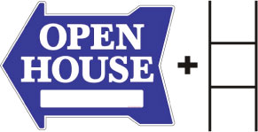 Open House Real Estate Arrow Signs