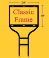 Classic Realtor sign Frame l Classic frame black