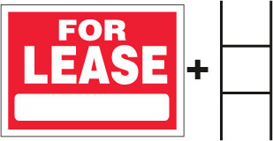 FOR LEASE Sign With Stand