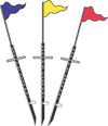 Realtor Sign stakes | Outdoor Pennant pole stakes